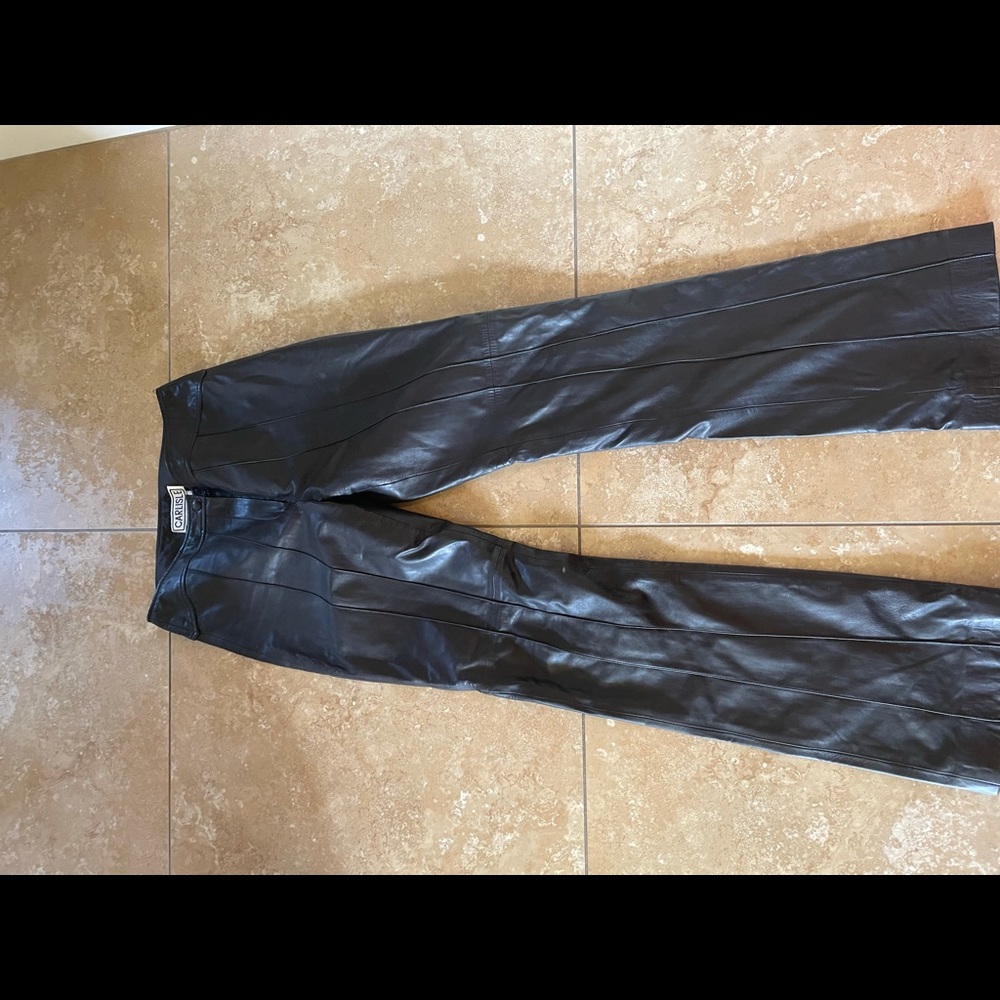 Carlisle Black Leather pants